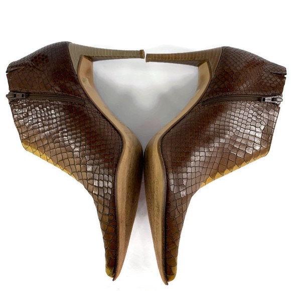 Kenneth Cole Snake Pattern Ankle Boots Size 8.5M - Picture 6 of 12